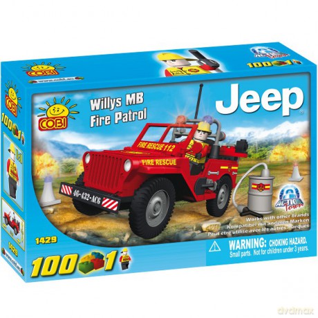 COBI Jeep Willys; Straż Pożarna 100 kl. 1429 [KLOCKI]