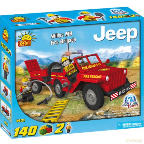 COBI Jeep Willys Brygada Strażacka 140 k 1431 [KLOCKI]