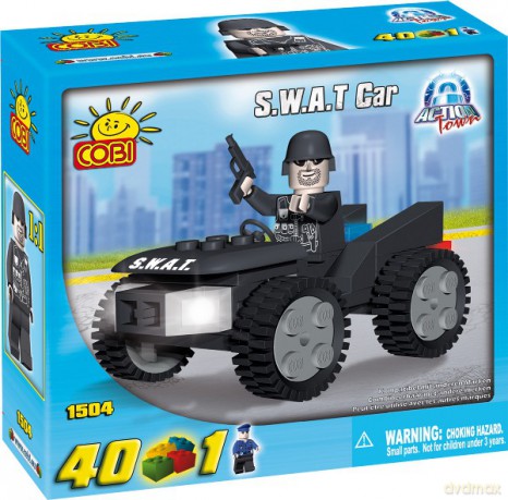 COBI CITY; POLICJA SAMOCHÓD SWAT 40 KL. 1504 [KLOCKI]