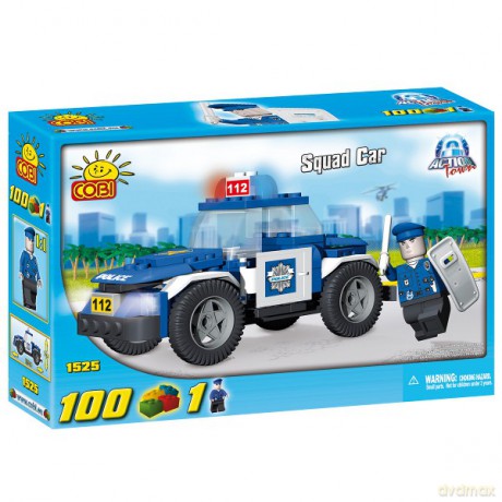 COBI CITY; POJAZD POLICYJNY 100 KL. 1525 [KLOCKI]