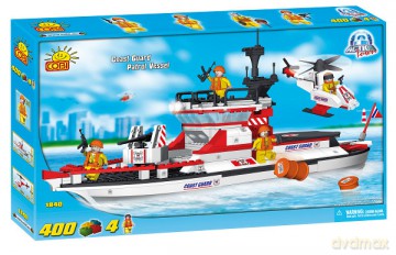 COBI Action Town Kuter i Śmigłowiec 400 1840 [KLOCKI]
