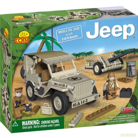 COBI JEEP WILLYS M38 Z ARMATKĄ 180 KL 24181 [KLOCKI]
