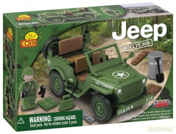 COBI JEEP WILLYS ZIELONY 100KL. 24110 [KLOCKI]