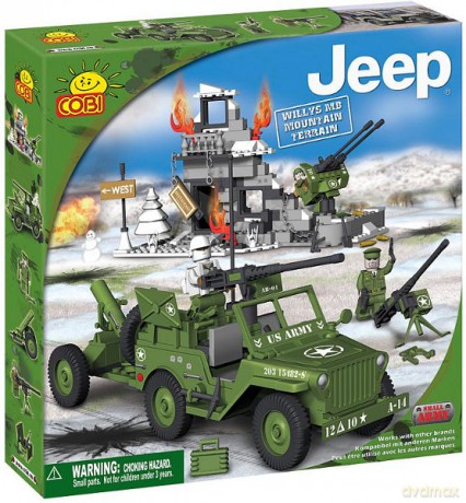 COBI JEEP WILLYS ARDENY 300 KL. 24301 [KLOCKI]