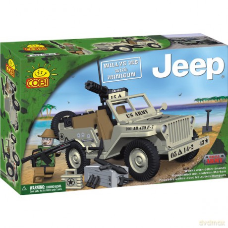 COBI Jeep Eillys z pistoletem 100 kl. 24113 [KLOCKI]