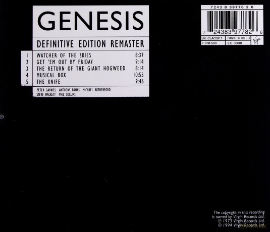 Genesis: Live [CD]