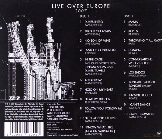 Genesis: Live Over Europe [2CD]