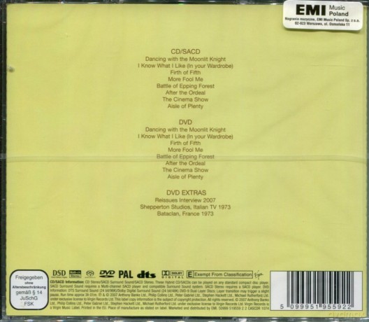 Genesis: Selling England By The Pound [SACD]+[DVD]