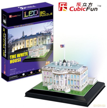 PUZZLE 3D BIAŁY DOM (ŚWIATŁO) L504H [PUZZLE]