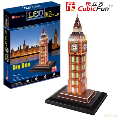 PUZZLE 3D ZEGAR BIG BEN (ŚWIATŁO) L501H [PUZZLE]