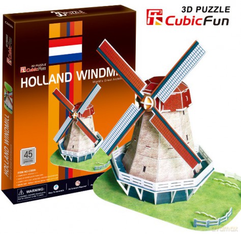 PUZZLE 3D Holenderski Wiatrak C089H [PUZZLE]