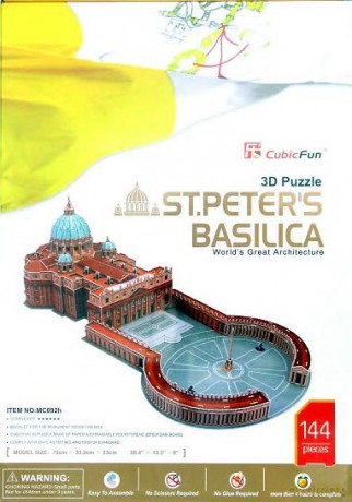 PUZZLE 3D BASILLICA ST.PETERS DUŻY C092H [PUZZLE]