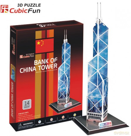 PUZZLE 3D Budynek Bank of China C097H [PUZZLE]