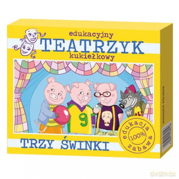 DELFIN Teatrzyk Trzy Świnki 9191 [ZABAWKA]