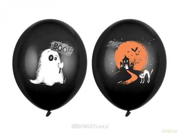 Balony Duszek Pastel Black 30 cm 6 szt