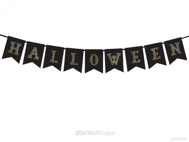 Baner Halloween czarny 20x175 cm