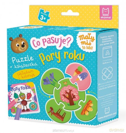 Co pasuje? Pory roku. Puzzle + książeczka - Anna Podgórska [KSIĄŻKA]