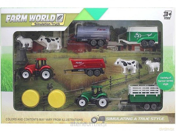 Farma. Pojazdy rolnicze + zwierzęta [FIGURKA]
