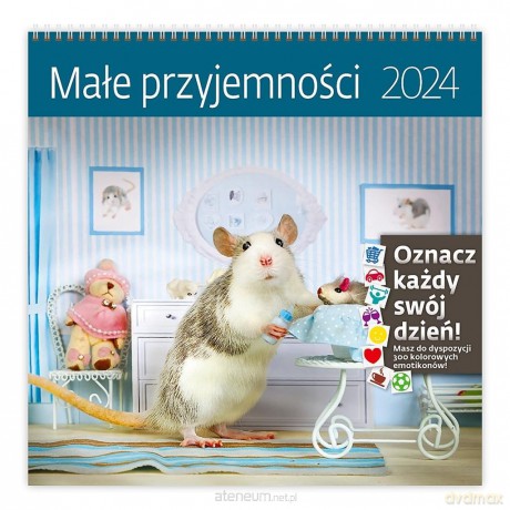 Kalendarz 2024 30x30 Małe przyjemności [KALENDARZ]