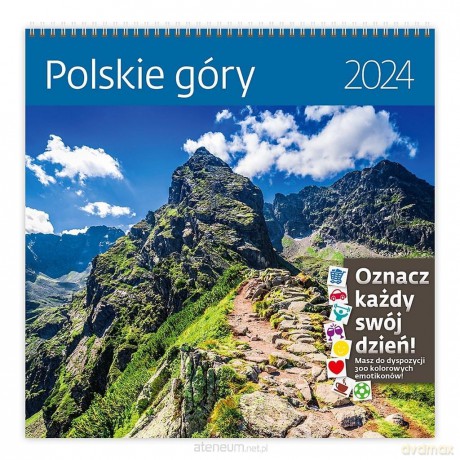 Kalendarz 2024 30x30 Polskie Góry [KALENDARZ]
