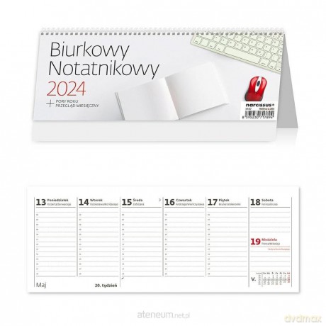Kalendarz 2024 biurkowy Notatnikowy tygodniowy [KALENDARZ]