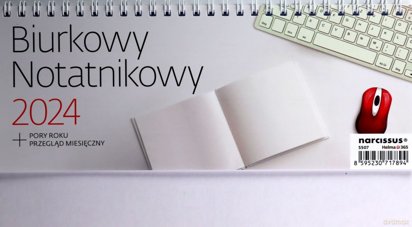 Kalendarz 2024 biurkowy Notatnikowy tygodniowy [KALENDARZ]