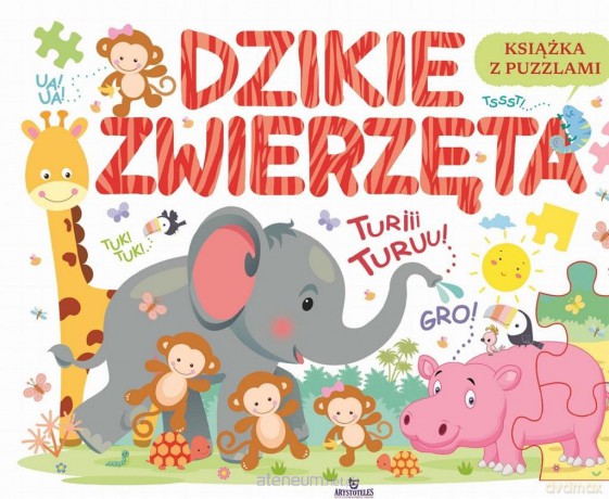 Książka edukacyjna z puzzlami. Dzikie zwierzęta [KSIĄŻKA]