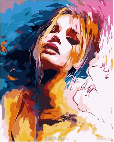 Malowanie po numerach - Kolory dziewczyna 40x50 cm