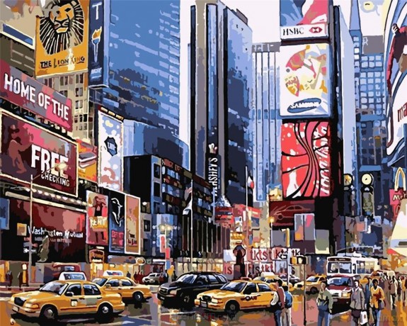 Malowanie po numerach - Manhattan 40x50 cm
