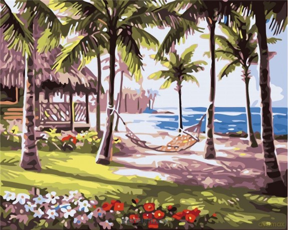 Malowanie po numerach - Rajska wyspa 40x50 cm
