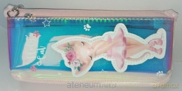 Piórnik tuba duża YM8063 Baletnica lustro