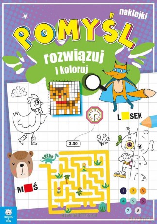 Pomyśl rozwiązuj i koloruj [KSIĄŻKA]
