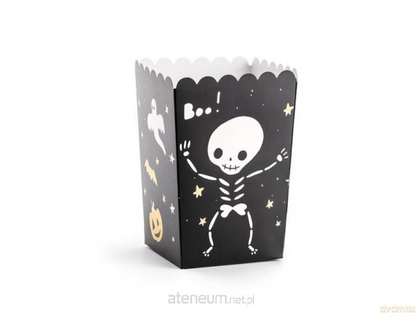 Pudełko na popcorn BOO! 7x7x12.5 cm 6 szt
