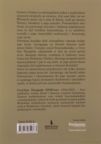 Święty Antoni z Padwy - Cecylian Niezgoda [KSIĄŻKA]