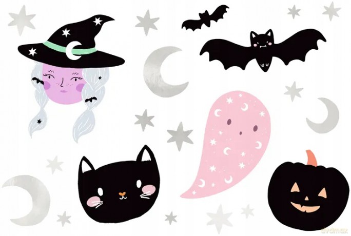 Tatuaże zmywalne Halloween 20 szt