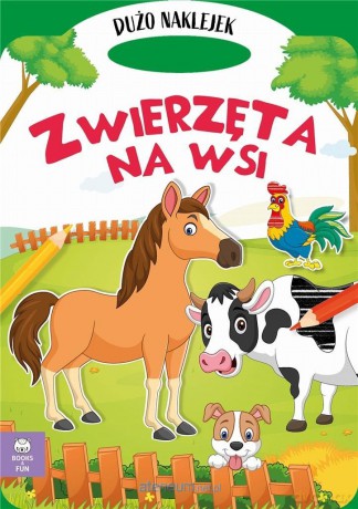 Teczka zwierzęta na wsi z podójnymi naklejkami [KSIĄŻKA]
