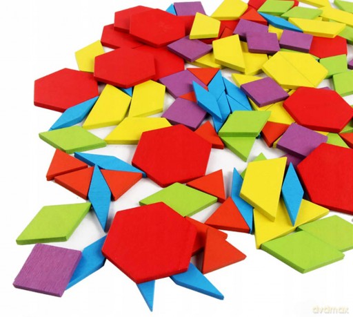 Układanka logiczna Tangram drewniana