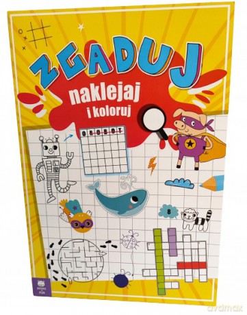 Zgaduj naklejaj i koloruj [KSIĄŻKA]