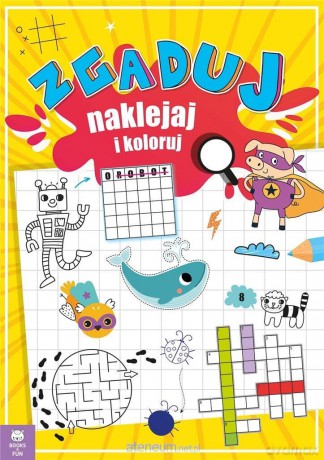 Zgaduj naklejaj i koloruj [KSIĄŻKA]