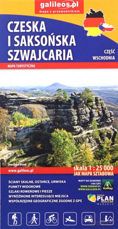 Mapa - Czeska i Saksońska Szwajcaria 1: 25 000