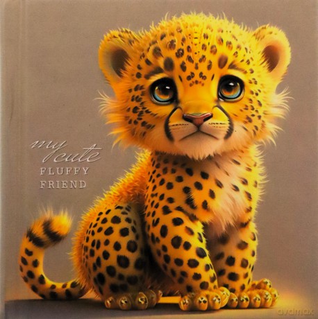 Notatnik ozdobny 100x100/48K gładki Gepard