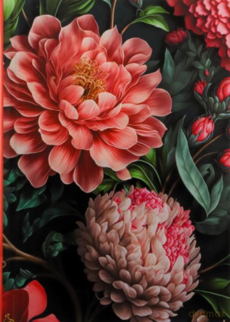 Notatnik ozdobny 105x148/48K kratka Flora