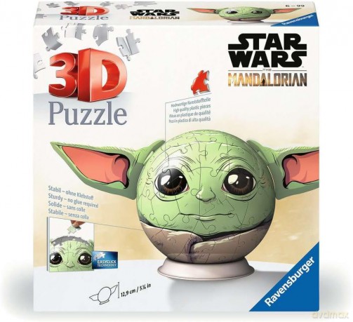 RAVENSBURGER 3D 72 el. Star Wars Grogu Kula [PUZZLE]
