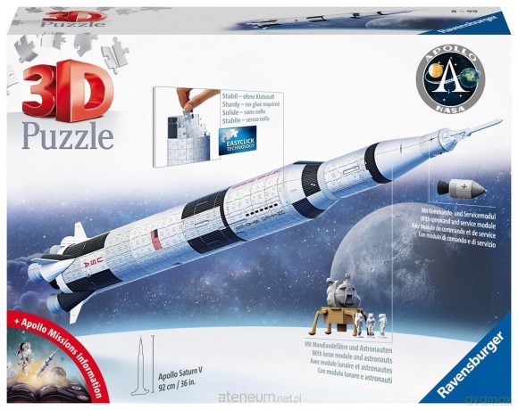 RAVENSBURGER 3D Rakieta Apollo Saturn V [PUZZLE]