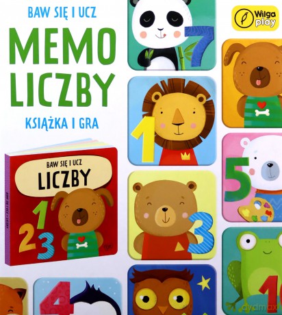 Baw się i ucz Memo Liczby Gra i książka