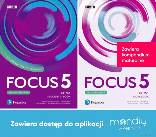 Focus Second Edition 5. Komplet Podręcznik + Zeszyt ćwiczeń + dostęp Mondly [KSIĄŻKA]