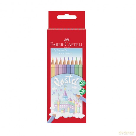 Kredki zamek pastel 10 kol. Faber-castell