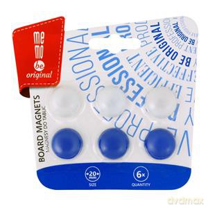 Magnesy do tablic MemoBe f20 mm 6 szt. Blister