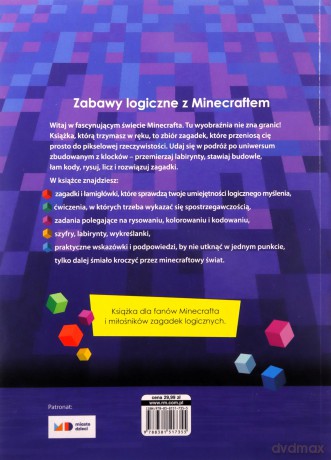 Minecraft. Zagadki i zabawy edukacyjne - Justyna Mrowiec [KSIĄŻKA]