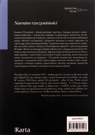 Narrator rzeczywistości. Autoportret odczytany - Ksawery Pruszyński [KSIĄŻKA]